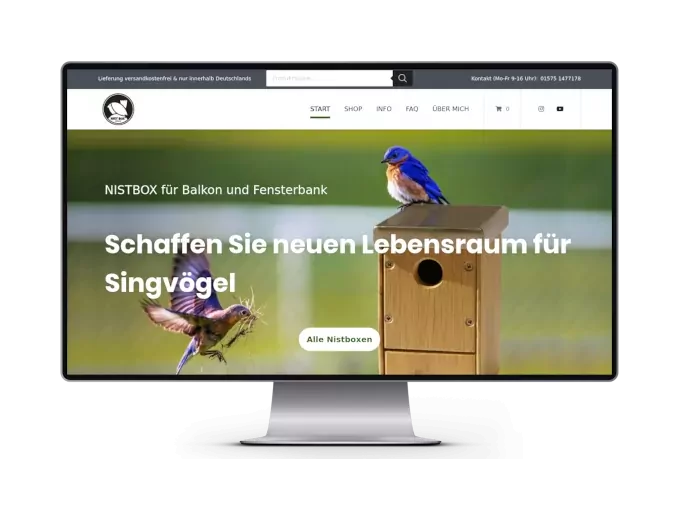 Screenshot: WordPress Onlineshop von Thomas Gilges-Klimt